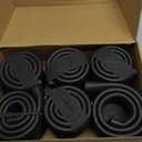 12Pcs Trampoline Pole Covers, 1.1 inch Diameter Rubber Trampoline Pole Sleeves Replacement, 35.4'' Length Black Waterproof Materials Protective Tube for Outdoor Accessories