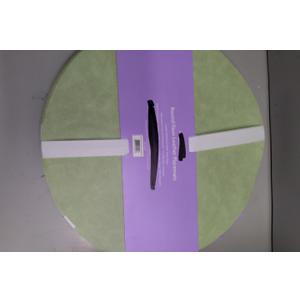 4 x Round faux Leather Placemats