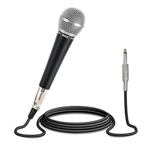 Pyle Microphone, Dynamic Cardioid, XLR Cable Included, Unidirectional, Rugged Construction, Built-in Pop Filter, Perfect for Stage & Studio, High Gain, Ultra-Wide Frequency Response, 15ft Cable