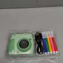 Kids Camera Instant Print, Birthday Gifts for Girls Boys with 3 Rolls Print Paper & 32GB Card, 48MP Toddler Digital Camera 1080P HD Video Toys Cameras for Kids 3-12, Green