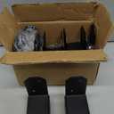 4 Pcs 2x4, 2x6 Black Post Caps Tie Bracket, Inner Width Actual 1-1/2", Joist Anchor Connector Hanger, 17 Gauge