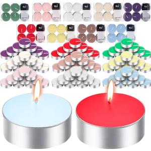 Huquary 108 Pcs Scented Tea Lights Candles Mini Scented Tealight Candles Bulk for Burning Approximately 4 Hours Time(Mix)