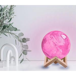 Moon Lamp With Wood Stand