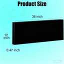 HDPE Sheet 1/2-12" x 36" High Density Polyethylene Sheets with Protective Film 1/2 Thick HDPE Plastic Sheet Board Solid Plastic Block for Flat Panel DIY Projects Machining Home (Black)