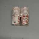 2 x Coterie Paisley Paper Cups (Set of 10) - Red and Green Floral Fancy Cups for Christmas, Holidays, Bridal Showers, and More - Winter Floral Party Supplies | 9oz