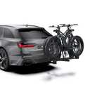 TANX Bike Racks for Ebikes,Fat Tire Bike Rack for Tow Hitch 2-Bike, Smart Tilting Platform for Standard E-Bikes, Fits 2-Inch Receiver Black