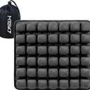 Sondor Travel Seat Cushion,Inflatable Travel Seat Cushion for Airplane,Portable & Adjustable,Airplane Gadgets,Inflatable Cushion for Wheelchair, Travel,Driving,Office Work (Dark Black)