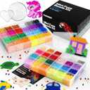 FUNZBO 40000 2.6mm Mini Size Fuse Beads Set - 48 Colors, Toys and Crafts, Arts and Crafts, Kids Room Decorations, Gifts for Girls, Boys, Kids and Teens (Non Standard Size)