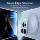 2 x ESR for iPhone 14 Pro Case, Compatible with MagSafe, Military-Grade Protection, Resists Yellowing and Scratches, Magnetic Phone Case for iPhone 14 Pro, Zero Series, Frosted Blue