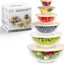 COOK WITH COLOR 12 Pc Glass Mixing Bowl Set with Lids  Borosilicate Glass Nesting Bowls for Cooking, Baking and Meal Prep, Fluted Brown