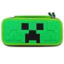 QUBAMG Switch 2 Carrying Case, Hard Shell Protective Carry Travel Case Compatible with Nintendo Switch 2 (2025) Pouch with Built-in Stand 5 Games Cartridges for Console & Accessories Green Pixel