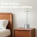 Cordless Table Lamp with 5000mAh Battery USB Rechargeable Touch Bedside Light for Bedroom, Kitchen, Office, Restaurant, Patio & Camping