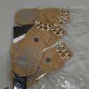 EXPAWLORER Dog Socks for Cold Winter Snow to Prevent Licking Paws, Anti Slip Doggie Grippy Booties Shoes for Hardwood Floors, Boots & Paw Protectors for Small Medium Large Senior Dogs Khaki S