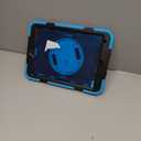 Cantis Case for iPad 9th/8th/7th Generation with Screen Protector, iPad 10.2 Case 2021/2020/2019 with 360 Degree Rotating Stand/Shoulder Strap/Pencil Holder, Blue