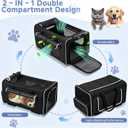Large Pet Carrier with Detachable Wheels, 2 IN1 Foldable Soft-Sided Carriers- Designed for Dogs & Cats, Telescopic Handle, for Outdoor Car Indoor, Max. 44 LBS(Not for Airline)