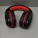 Ozeino 2.4GHz Gaming Headset Wireless with Flip Mic for Ps5, Ps4, PC, Gaming Headphones with USB-A & USB-C Transmitter, 40Hr Battery Gamer Headset for Laptop, Mobile, Mac (Red)