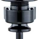 Schaller 14010401 Security Straplocks, Black Chrome