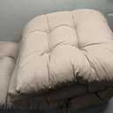 Outdoor Wicker Chair Cushions 3 Pieces for Patio Furniture, 1 Loveseat Cushion 44x22x4 and 2 U-Shaped Cushions 22x22x4, Indoor Outside Use, Fade-Resistant & Waterproof, Taupe