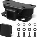 Tow Hitch Receiver Fits for Lexus GX460 2010-2024 - Class 3 Trailer Hitch with 2-Inch Receiver, Rear Bumper Towing Kit with Cover, Black Powder-Coated Steel