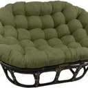Blazing Needles Microsuede Double Papasan Cushion, 1 Count (Pack of 1), Sage Green