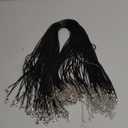 Selizo 100Pcs Necklace Cord for Jewelry Making, Black Waxed String Bracelet Making Supplies