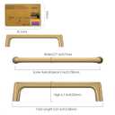 Amerdeco 10 Pack Champagne Bronze Cabinet Pulls 5 Inch(128MM) Hole Centers Kitchen Cabinet Handles Hardware Kitchen Handles for Cabinets Cupboard Handles Drawer Pulls ZH0041