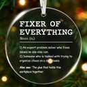 Office Funny Office Ornaments for Boss, Fun Gift for Managers, Unique Office Ornaments for Christmas Decor, Fixer of Everything Themed Ornament, Ideal Gifts for Bosses and Manager