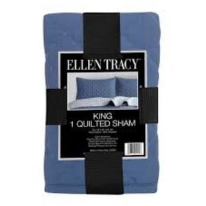 Ellen Tracy™ Quilted Sham 100% Polyester King Denim, King