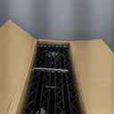 Tioncy 3 Tier Mini Fridge Shelf Microwave Stand Adjustable Fridge Storage Rack with Lockable Wheels and 8 Hook Multilayer Metal Shelving Organizer for Dorm Apartment Kitchen Office Bathroom(Black)