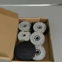 THTEN WA0014 Trimmer Replacement Spools for Worx WG168 WG184 WG190 WG191 Weed Eater String Edger Spool Line Refills Parts Auto-Feed 20ft 0.080" with WA0037 Cap Covers (6 spools,2 Cap)