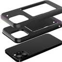 for iPhone 13 Pro Max Case with Card Holder,Credit Card Slot Protective Wallet Case - Grey