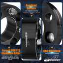 GAsupply ATV Wheel Spacers 4x110, Compatible with CFMoto, Segway, Yamaha, 2" 50mm Wheel Spacer Adapters Black 74mm Hub Bore with 121.25 Studs, 4 Pack