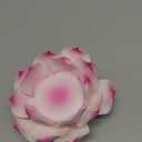 Pink Lotus Incense Holder, Handmade Ceramic Burner with 7cm Center for Candles/Sticks, Feng Shui Home Decor, Gift for Mom, Wife, Best Friend