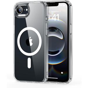 ESR for iPhone 16e Case, Compatible with MagSafe, Shockproof Military-Grade Protection, Magnetic Phone Case for iPhone 16e Case, Classic Hybrid Case (HaloLock),Clear