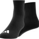 adidas mens Half Crew Solid Socks (12.5-15, Black)