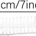 RLECS 100PCS 18cm Disposable White Caps Polypropylene Non Woven Hairnet Elastic Dust Cover Ideal for Food Processing Laboratory Plant Work