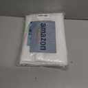 LiBa Waterproof Plastic Shower Curtain - Bathroom Shower Curtain Premium PEVA Non-Toxic with Rust Proof Grommets White 8G Heavy Duty Bathroom Accessories 72x72 - White