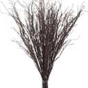 Yunsailing 20 Pcs 35.4'' Tree Branches for Decoration Curly Willow Branches Twigs for Vases Tree Gifts Floral Dried Bendable Artificial Twigs for Decorative Sticks(Dark Brown)