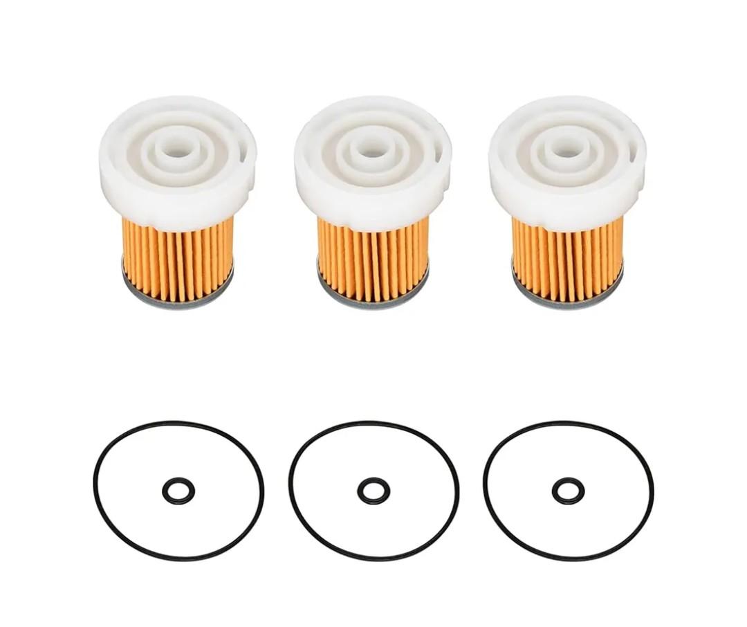 Fuel Filter 6A320-59930 6A320-58830 Compatible with Kubota B1410 B1610 B2301HSD B2320HSD L2501D L2501F L2501H M5640SU RTV900G RTV900W Mahindra 2216 2415 2516 O Ring 6A320-59950 6A320-59940