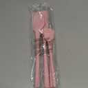 Tovolo Flex Core 5 Piece Silicone Spatula Set Heat Resistant All Silicone Utensils Include Non Stick Spatula Spoonula Jar Scraper, Dishwasher Safe BPA Free Spatulas for Baking Mixing, Pink Sorbet