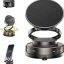 Ariseputup Cell Phone Holder, 360 Adjustable Magnetic Phone Holder, Rock Solid Magnetic Car Mount for iPhone, Rock Solid Foldable, for Car Gym Shower