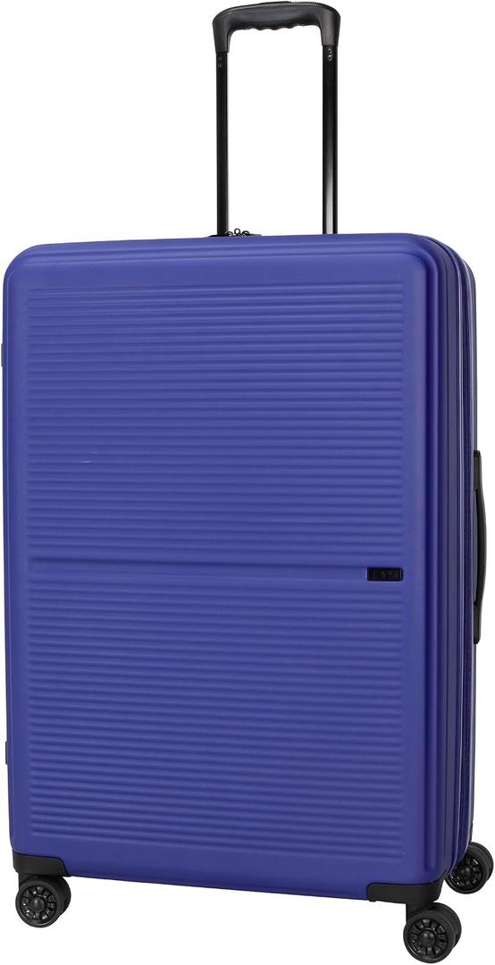 TRIPS AXIS 28-Inch Lightweight Durable Hardside 8-Wheel Spinner Checked Suitcase Size Luggage, Navy, LARGE CHECKED