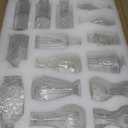 36Pcs Bud Vases Set Small Vintage Glass Bottles Clear Bud Vases in Bulk Multiple Shape Cute Glass Vases for Rustic Wedding Centerpieces Table Decorations and Home Decor(Clear)