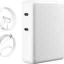 Mac Book Pro Charger - 280W, 2-Ports 140W USB C Fast Laptop Charger, Compatible with Mac Book Pro/Air 16 15 14 13 inch, M1 M2 M3 M4 Series and All USB C Device, with 6.6FT Type C & Magnetic 3 Cable (white)