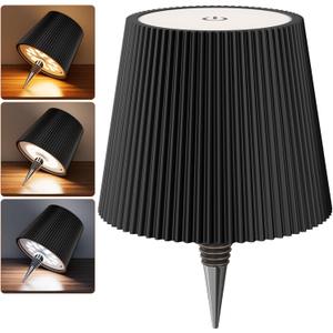 Wireless Bottle Lamp, LED Wine Bottle Lamp with Stopper, 2026 New 3 Color Rechargeable Wine Bottle Lights for Home Bars Restaurants - Black
