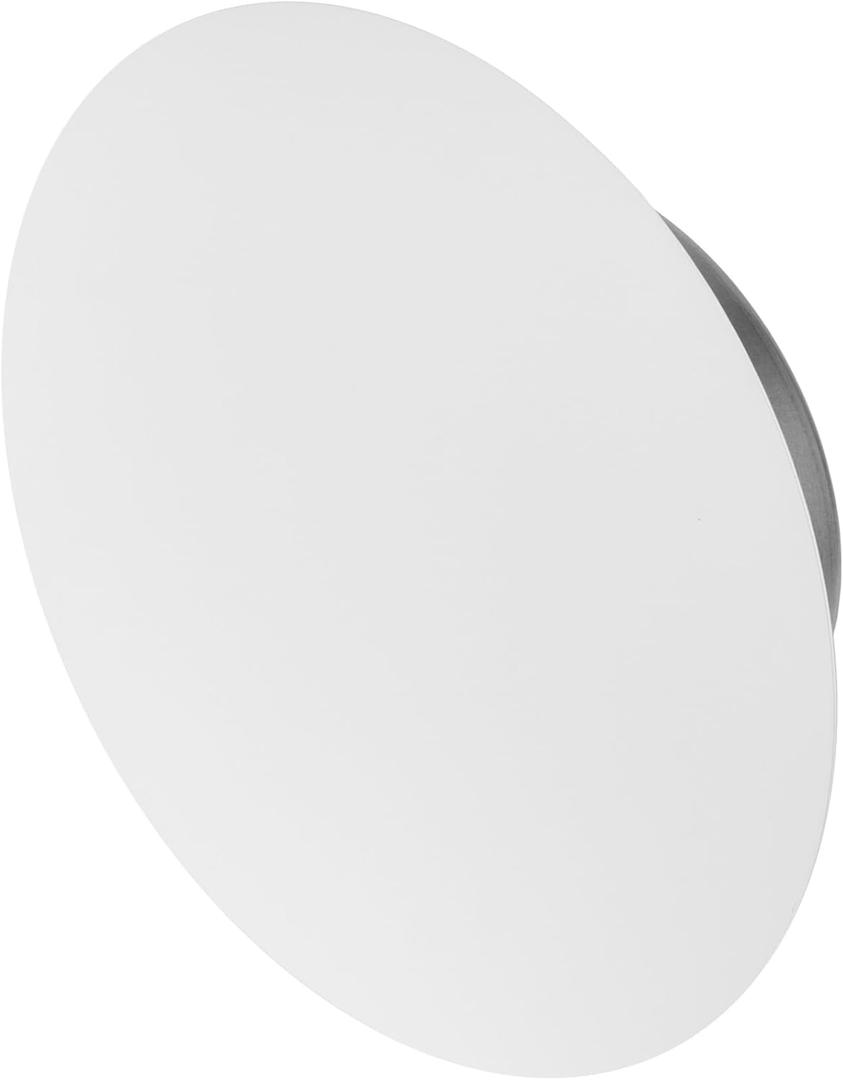 Repa Market 6" Inch White Steel Universal Diffuser - Adjustable Valve - Air Intake, Supply, Exhaust Duct Ventilation - Round Seamless Metal Soffit Vent Cover - Home Office Wall Ceiling