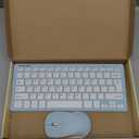TECKNET Wireless Keyboard and Mouse Combo, Mini Cordless Computer Keyboard and Mouse Set 2.4GHz, Silent Adjustable 1600 DPI, Quiet Click, LagFree for Computer, Laptop, PC, Windows, Mac, Chrome OS