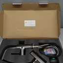 BARROCK Waterfall Bathroom Faucets with Pull Down Sprayer, Modern Bathroom Sink Faucet with 3-Function Pull Out Sprayer, 360 Degree Rotation Elegant Basin Vanity Mixer Tap, Gun Grey