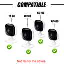 2 Pack Self-Adhesive Wall Mount Holder Fits for Kasa Smart Security Camera EC60,KC400,No Drilling Easy Installation Window Mount Camera Brackets fits for TP Link Smart Spot Camera,White