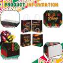 Blosssound 32 Pcs Happy Juneteenth Gift Bags Bulk June 19th Paper Bags with Handle Since 1865 African American Candy Pouches for Juneteenth Freedom Day Independence Day Party Favor Supplies, 1 count